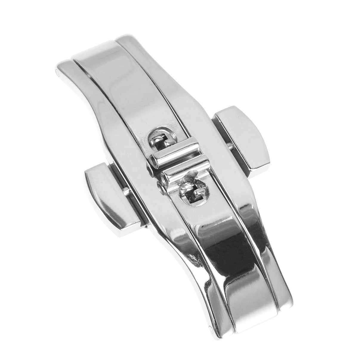 Mesh Stainless Strap - Stainless Steel Watch Buckle Double Push
