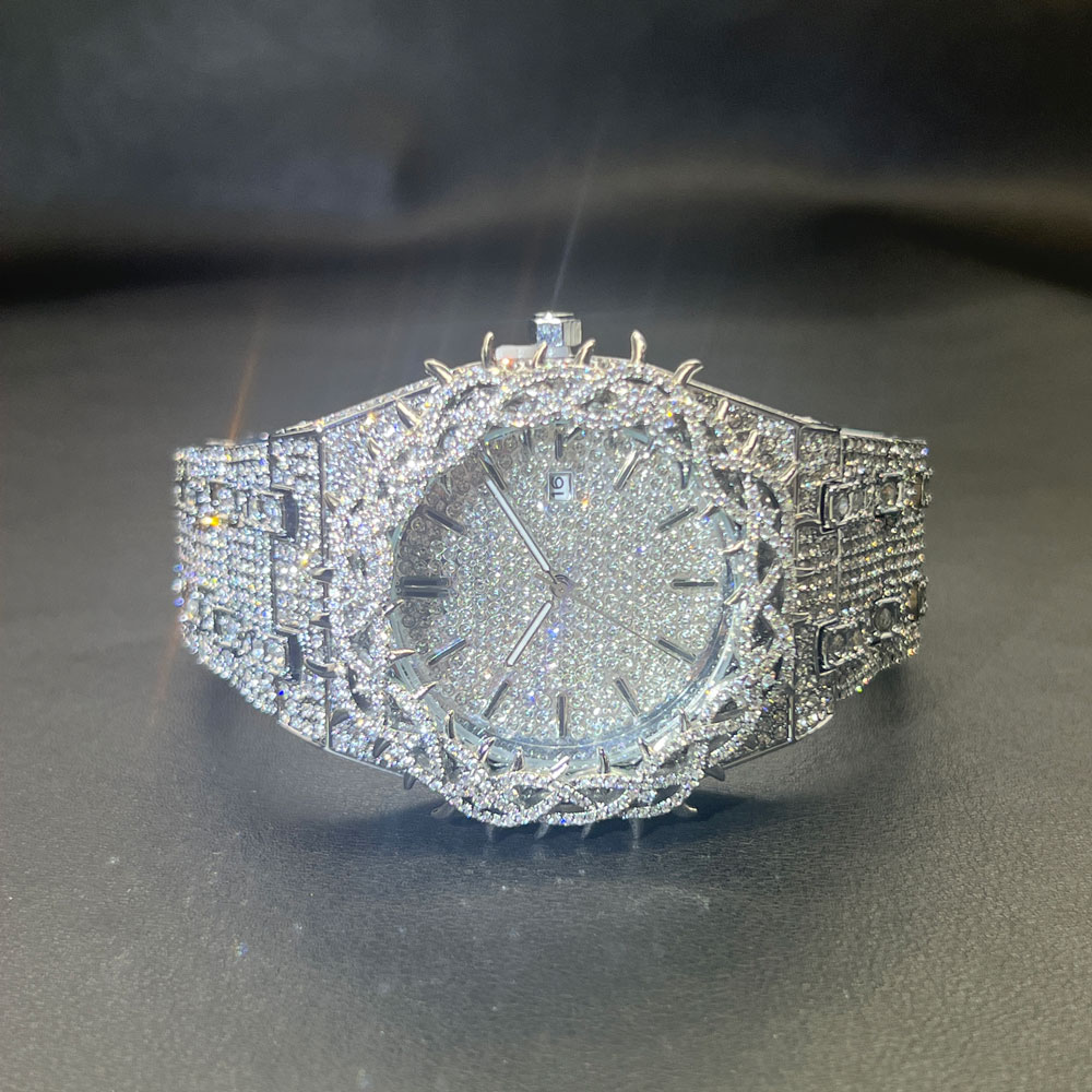 Smartwatch Watches For Men Brands - MISSFOX Hot Fashion Full Diamond Watches