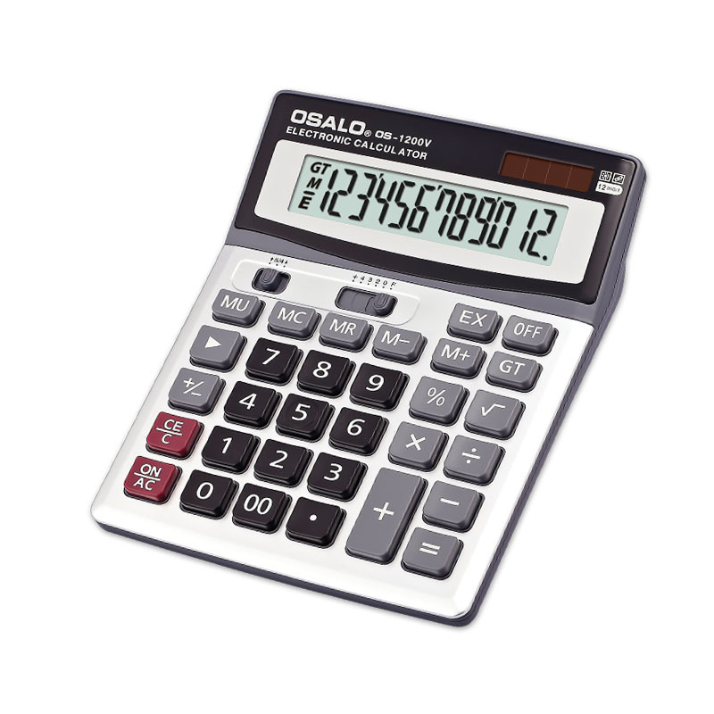 Solar Powered Watch - Solar Calculator ABS Plastic Office Financial