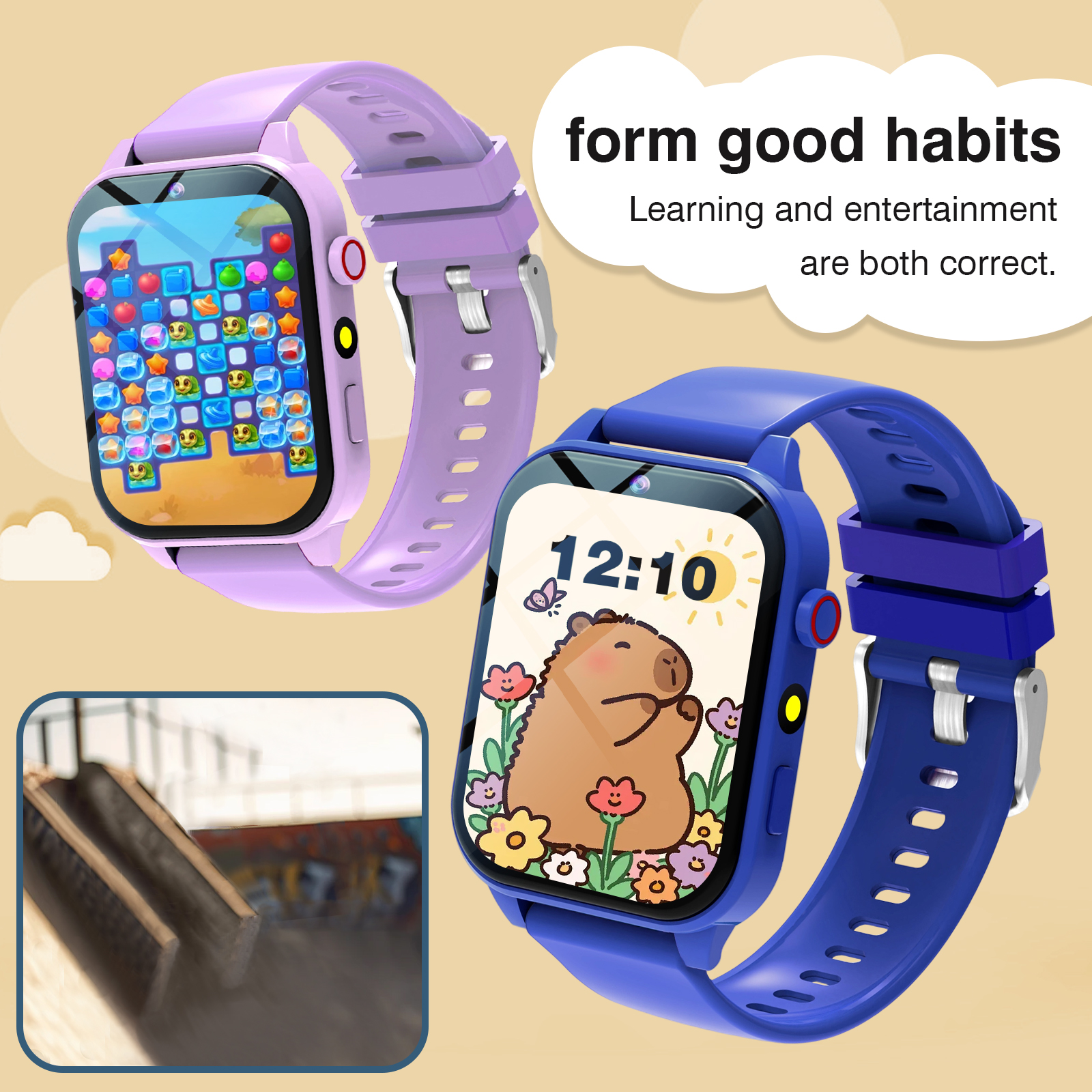Smartwatch Watches Girls - Kids′s Smart Watch 18 Games Camera