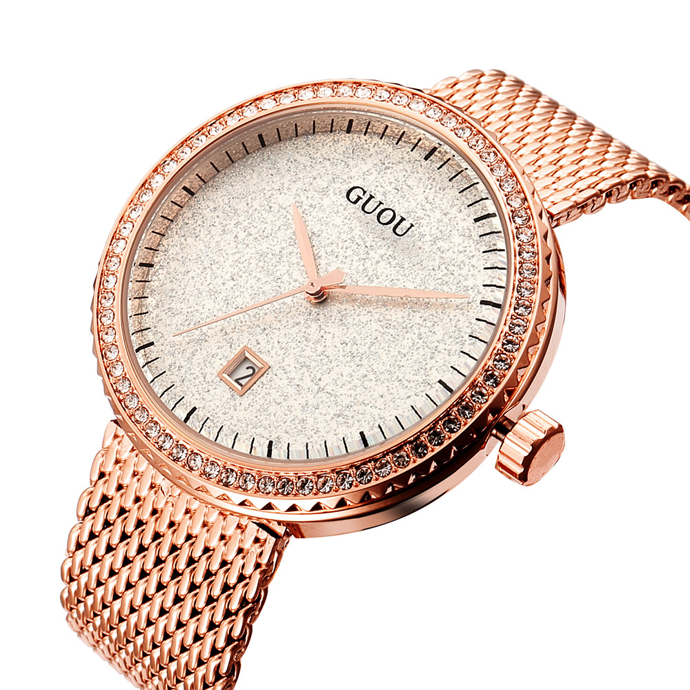 Guou Fashion Simple Mesh Retro - Mesh Stainless Strap บทวิจารณ์และราคา