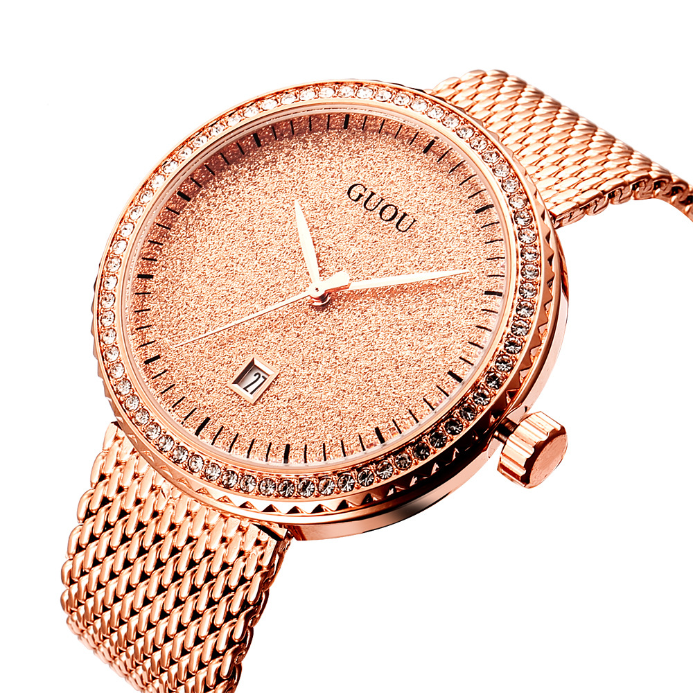 Guou Fashion Simple Mesh Retro - Mesh Stainless Strap บทวิจารณ์และราคา