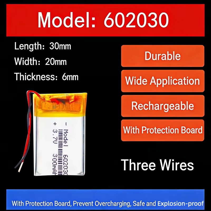 3.7V 300mAh 602030 Lithium Bat - Watch Smartwatch บทวิจารณ์และราคา