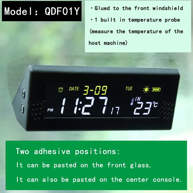 Solar Windshield Car Digital C - Solar Powered Watch บทวิจารณ์และราคา