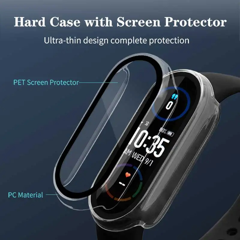 Tempered Glass+PC Case For Xia - Smartwatch Watches Girls บทวิจารณ์และราคา