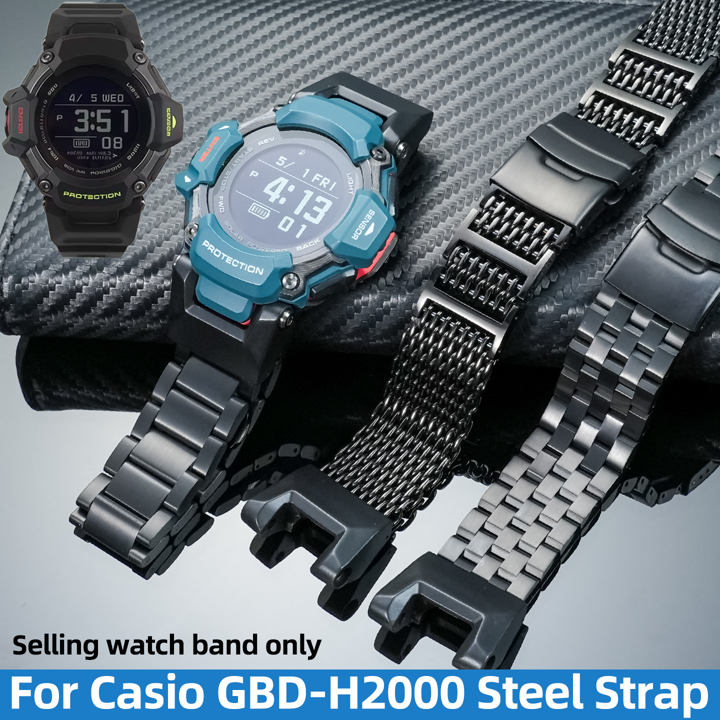 NEW upgrade metal Strap For Ca - Smartwatch Casio Watches For Men บทวิจารณ์และราคา
