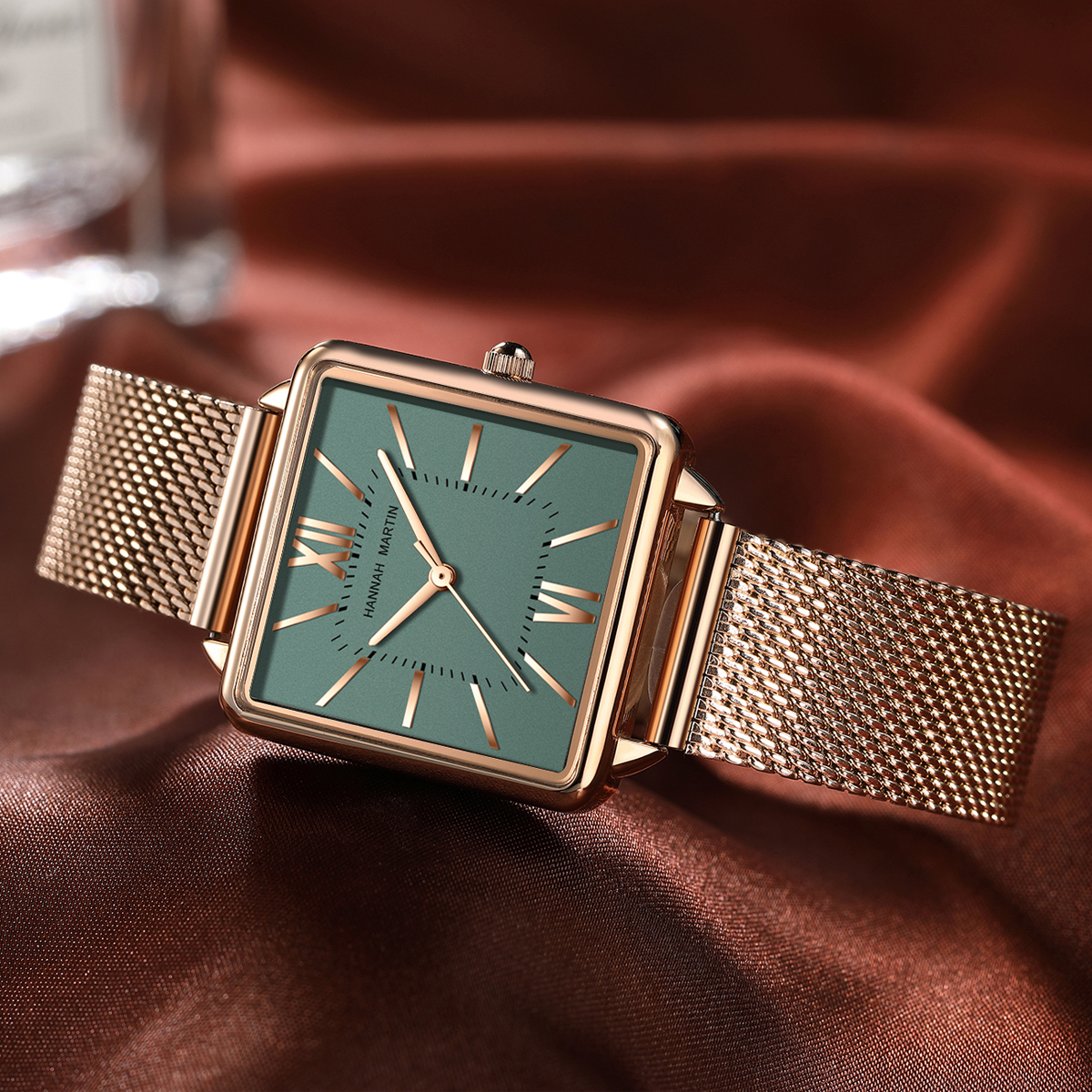 Ladies Square High Quality Sta - Mesh Stainless Strap บทวิจารณ์และราคา