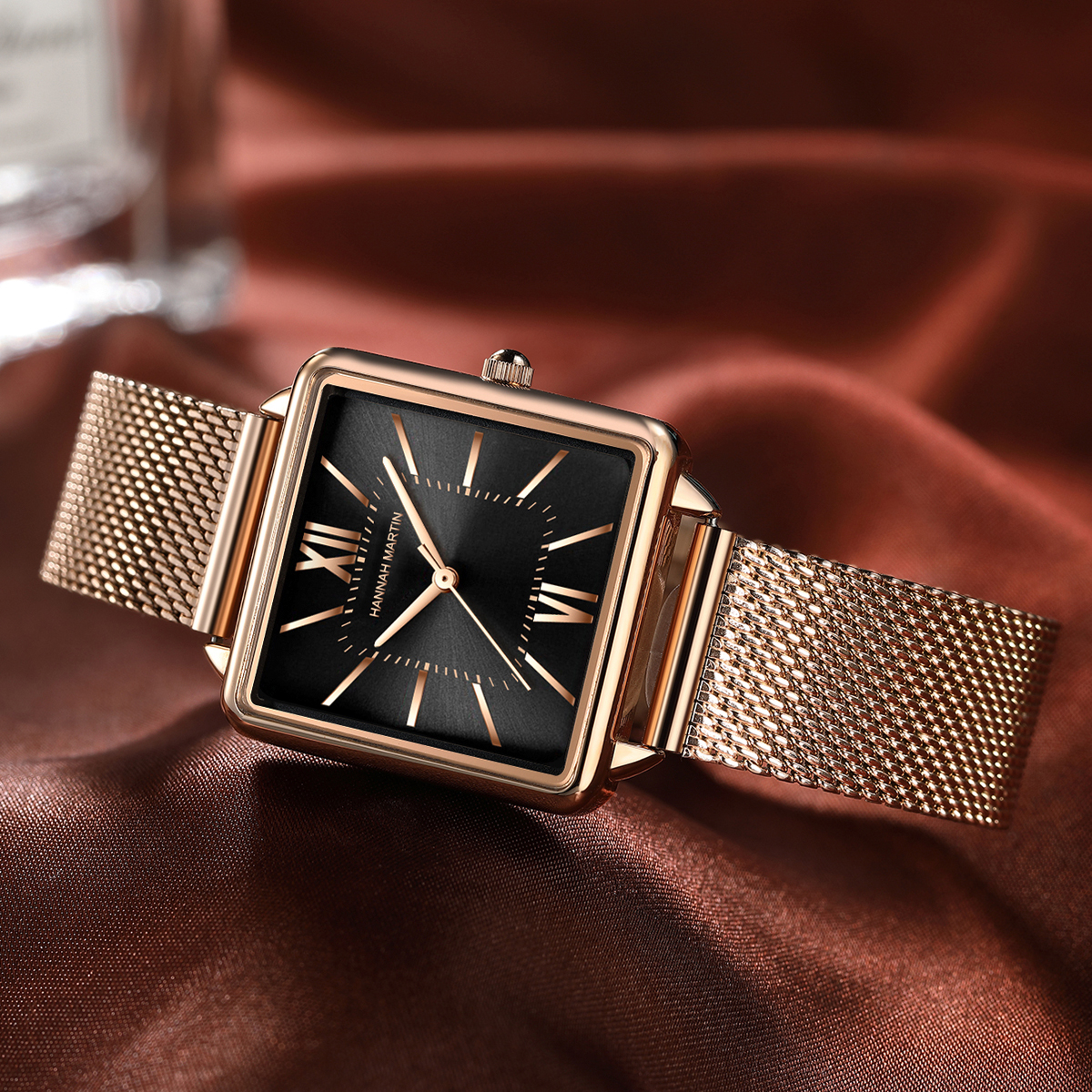 Ladies Square High Quality Sta - Mesh Stainless Strap บทวิจารณ์และราคา