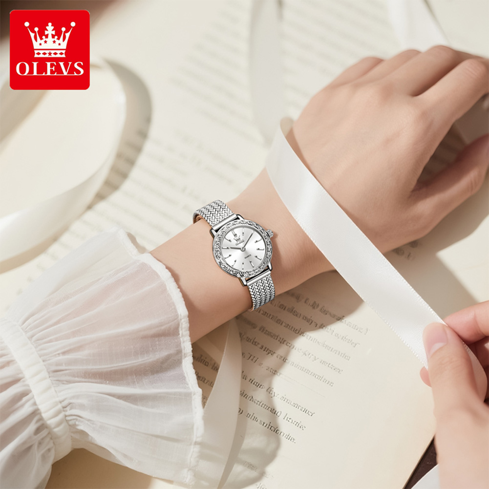 OLEVS 5643 Watches for Women T - Mesh Stainless Strap บทวิจารณ์และราคา