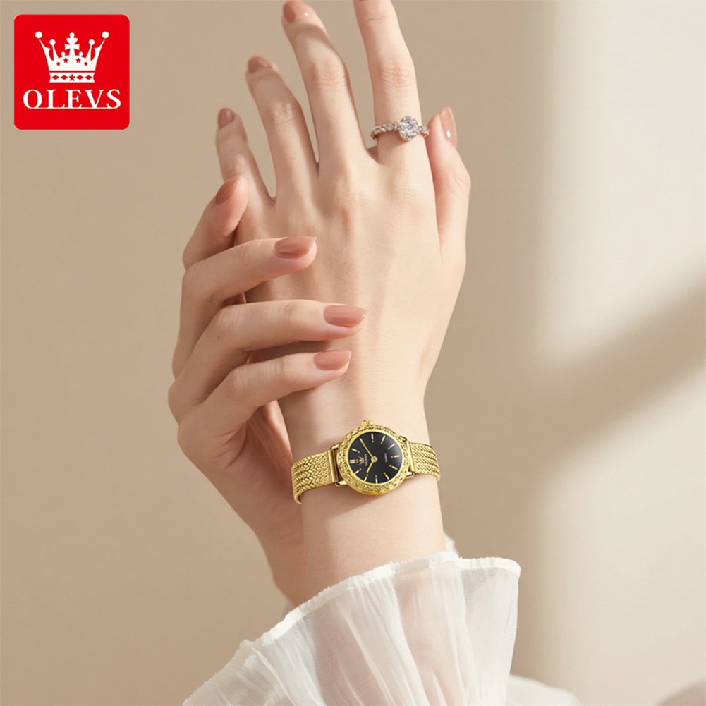 OLEVS 5643 Watches for Women T - Mesh Stainless Strap บทวิจารณ์และราคา