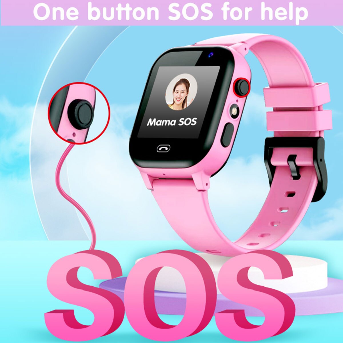 Kids Smart Watch SOS Call Outd - Smartwatch Watches For Kid Boy With Alarm บทวิจารณ์และราคา