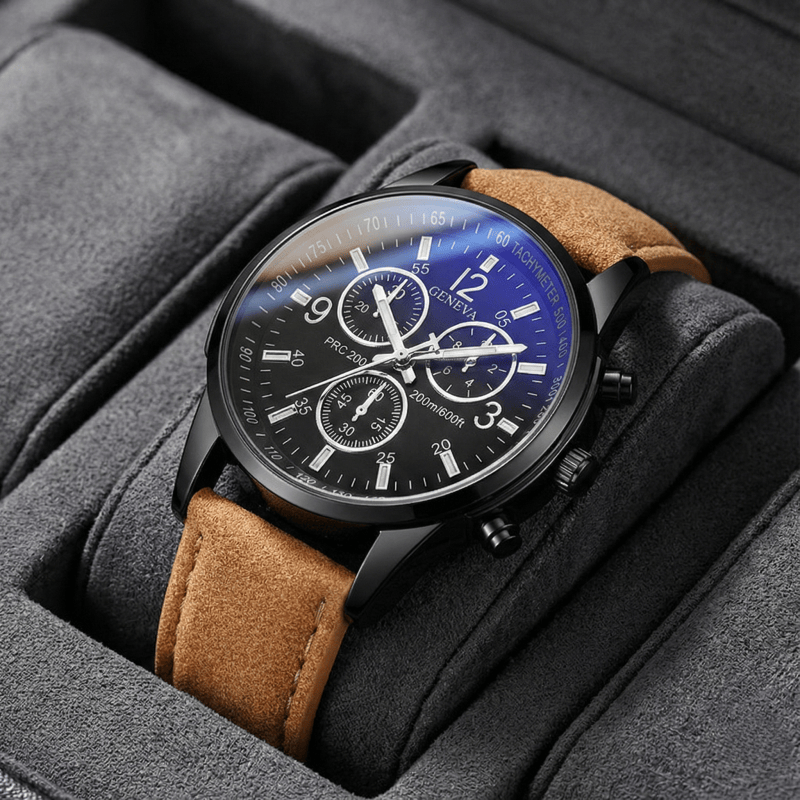 Geneva Men's Chronograph Watch - Smartwatch Watches Best Gift For Men บทวิจารณ์และราคา