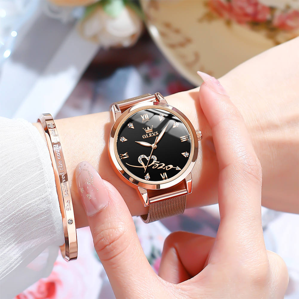OLEVS 5530 Women's Watches Ele - Mesh Stainless Strap บทวิจารณ์และราคา