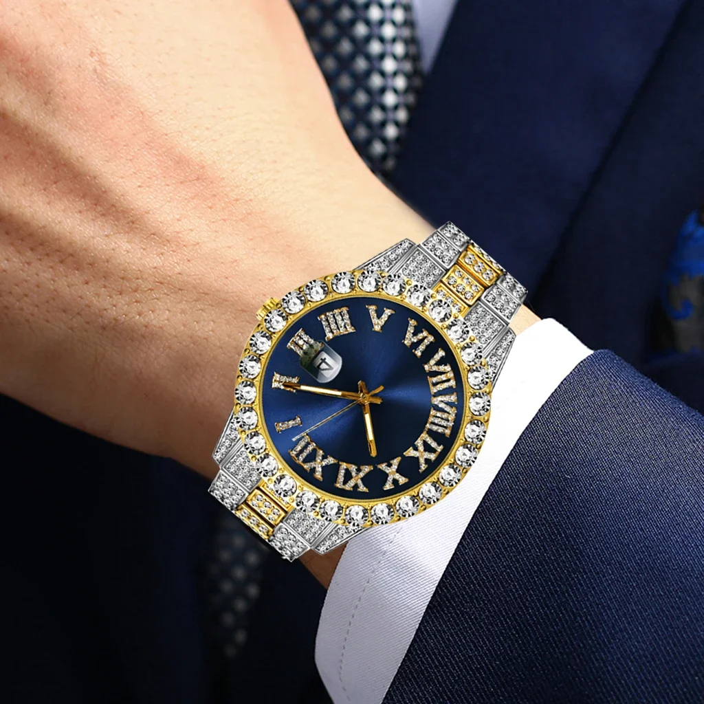 Iced Out Watch Men Luxury Bran - Smartwatch Watches For Men Brands บทวิจารณ์และราคา