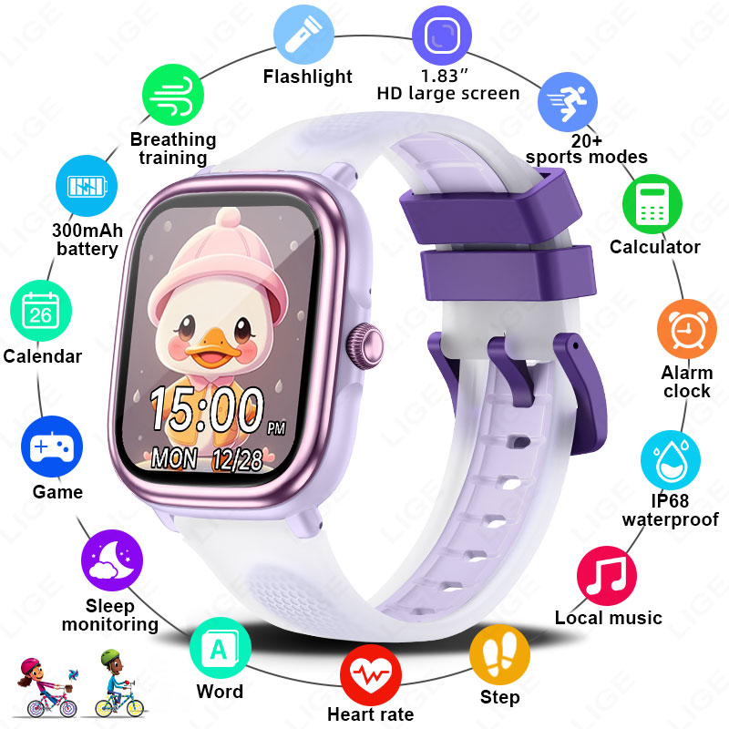 LIGE 2026 New Children Learnin - Smartwatch Watches For Kid Boy With Alarm บทวิจารณ์และราคา