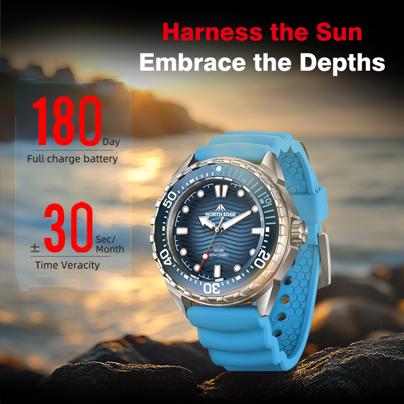 NORTH EDGE TRITON Solar Powere - Solar Powered Watch บทวิจารณ์และราคา