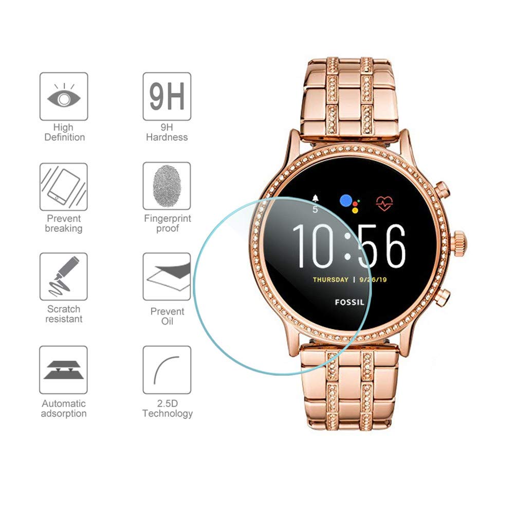 2PCS Tempered Glass For Fossil - Fossil Watches Smartwatch Gen 6 บทวิจารณ์และราคา