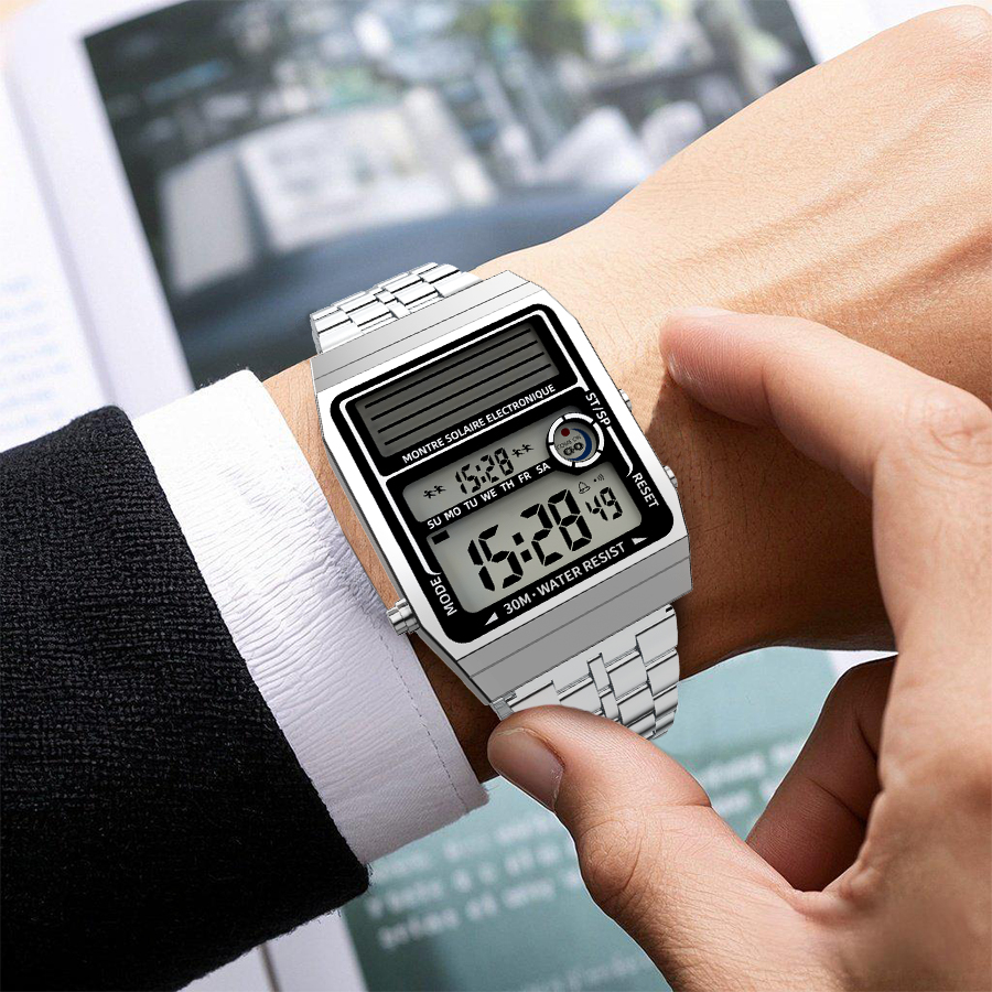 Solar Retro Fashionable Multi- - Solar Powered Watch บทวิจารณ์และราคา