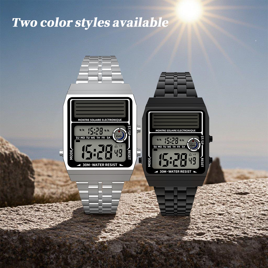 Solar Retro Fashionable Multi- - Solar Powered Watch บทวิจารณ์และราคา