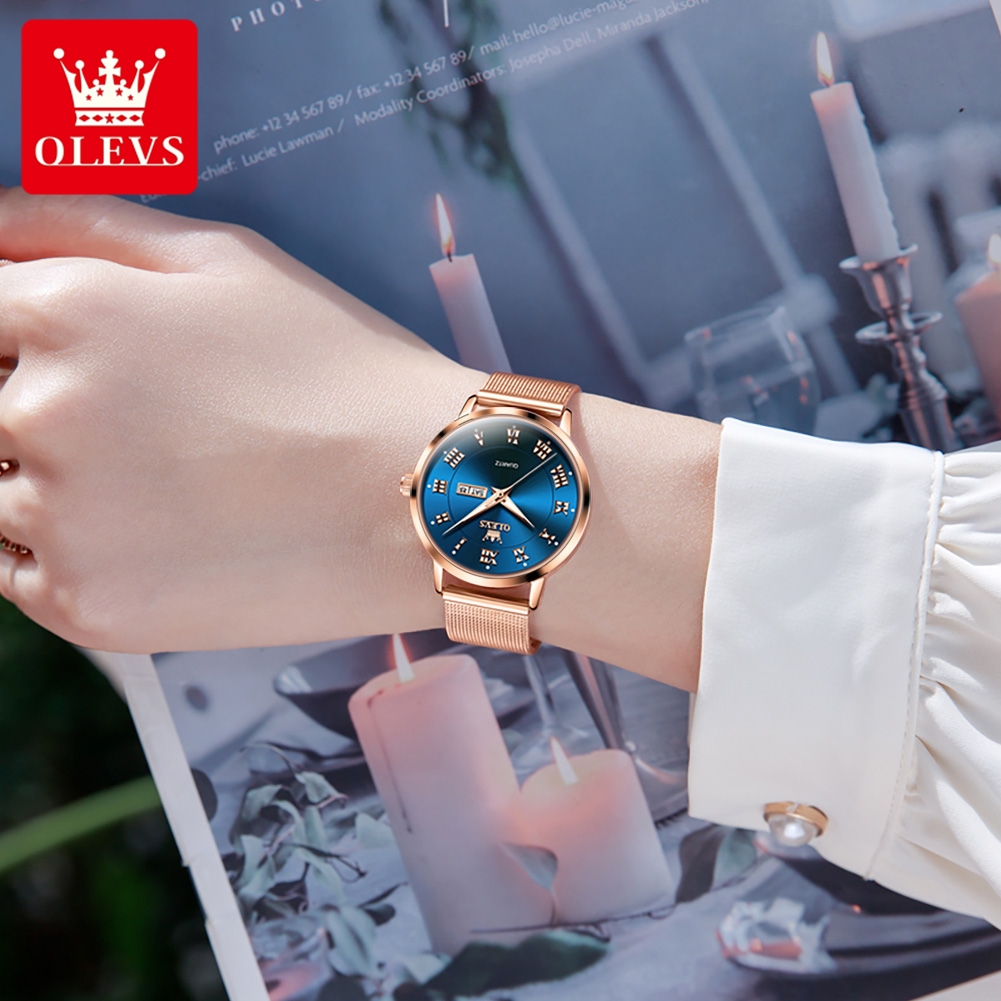 OLEVS 2920 Elegant Original Wo - Mesh Stainless Strap บทวิจารณ์และราคา