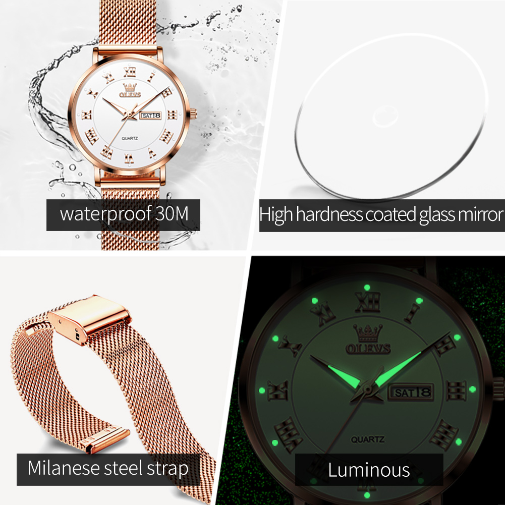 OLEVS 2920 Elegant Original Wo - Mesh Stainless Strap บทวิจารณ์และราคา