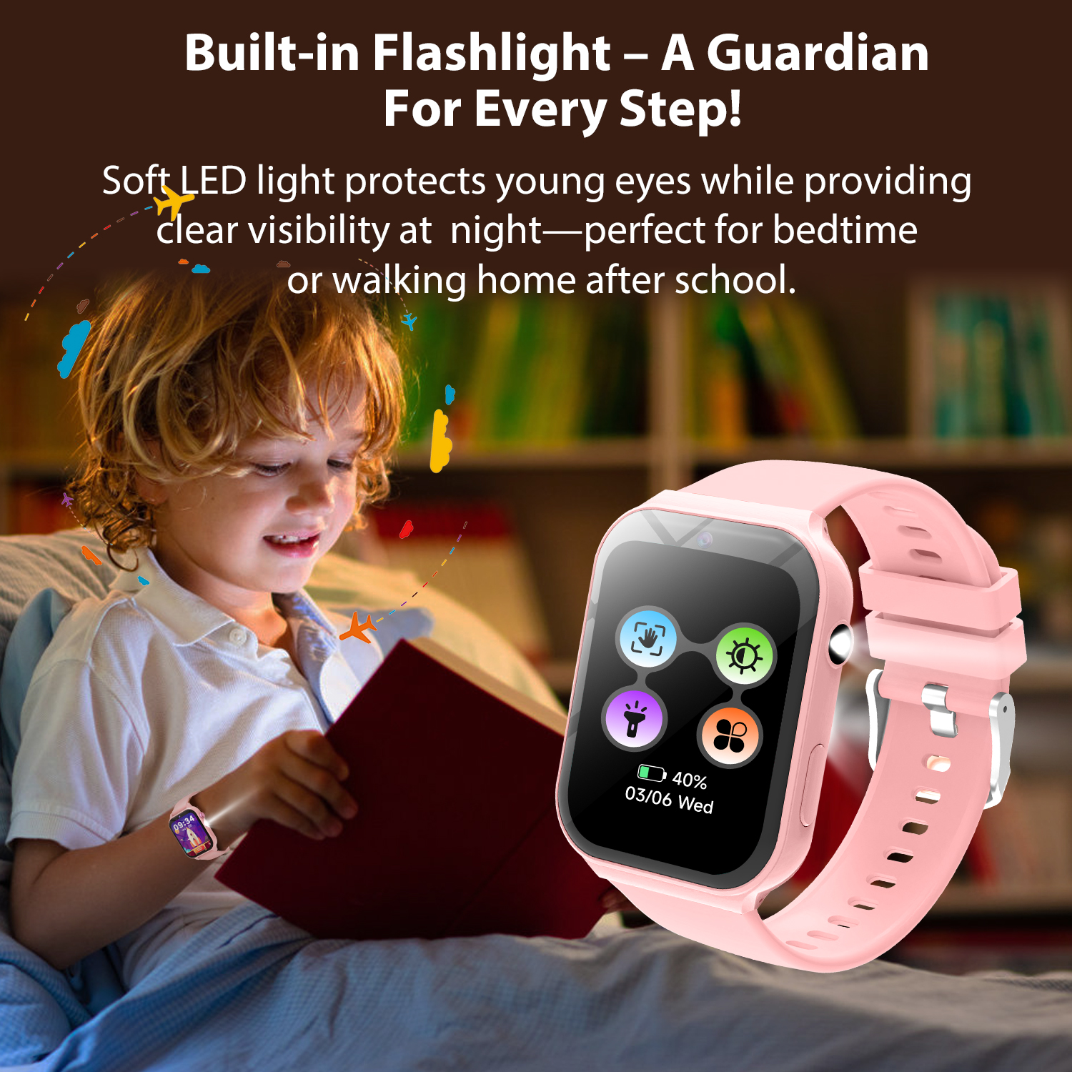 Study Partners for Kids HD Cam - Smartwatch Watches For Kid Boy With Alarm บทวิจารณ์และราคา