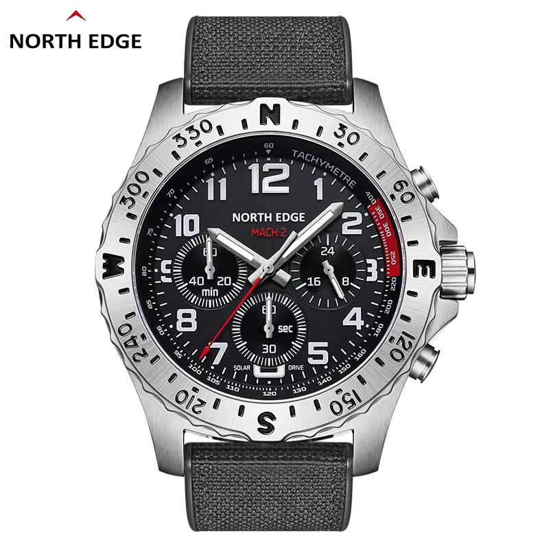 NORTH EDGE 2024 MACH 2 Men's W - Solar Powered Watch บทวิจารณ์และราคา