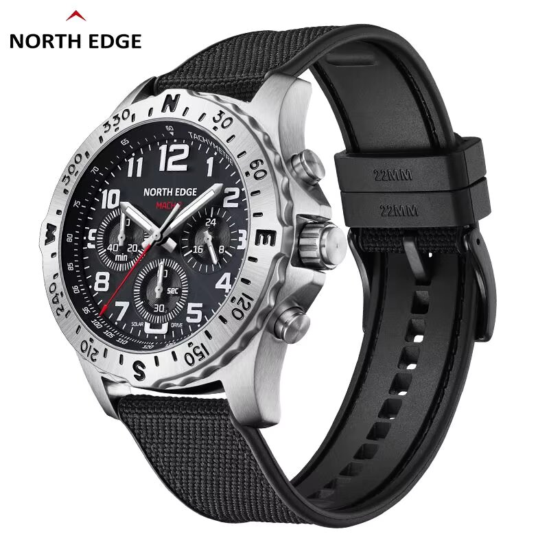 NORTH EDGE 2024 MACH 2 Men's W - Solar Powered Watch บทวิจารณ์และราคา