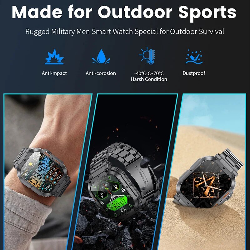 LIGE Outdoor Sports Fitness Sm - Smartwatch Watches With Bluetooth บทวิจารณ์และราคา