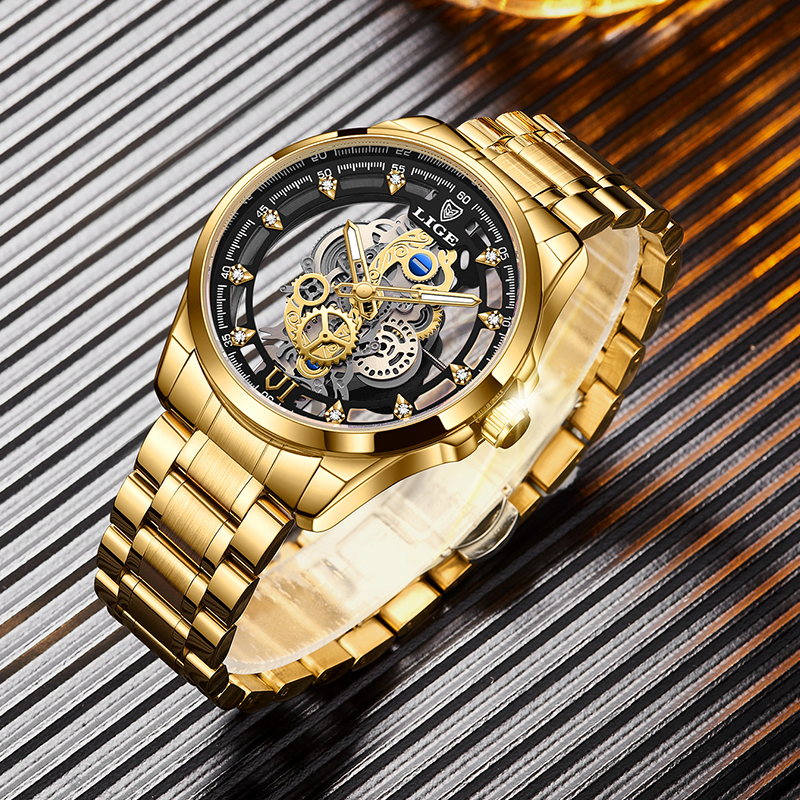 2026 LIGE Men Watch Skeleton A - Smartwatch Watches For Men Brands บทวิจารณ์และราคา