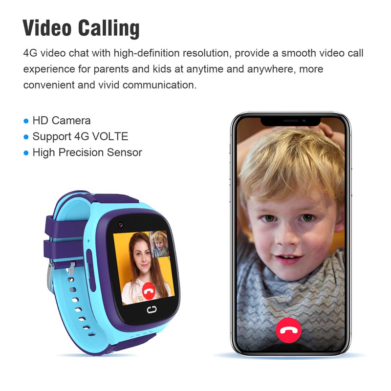 Phone watch android 4G GPS nan - Smartwatch Watches For Kid Boy With Alarm บทวิจารณ์และราคา