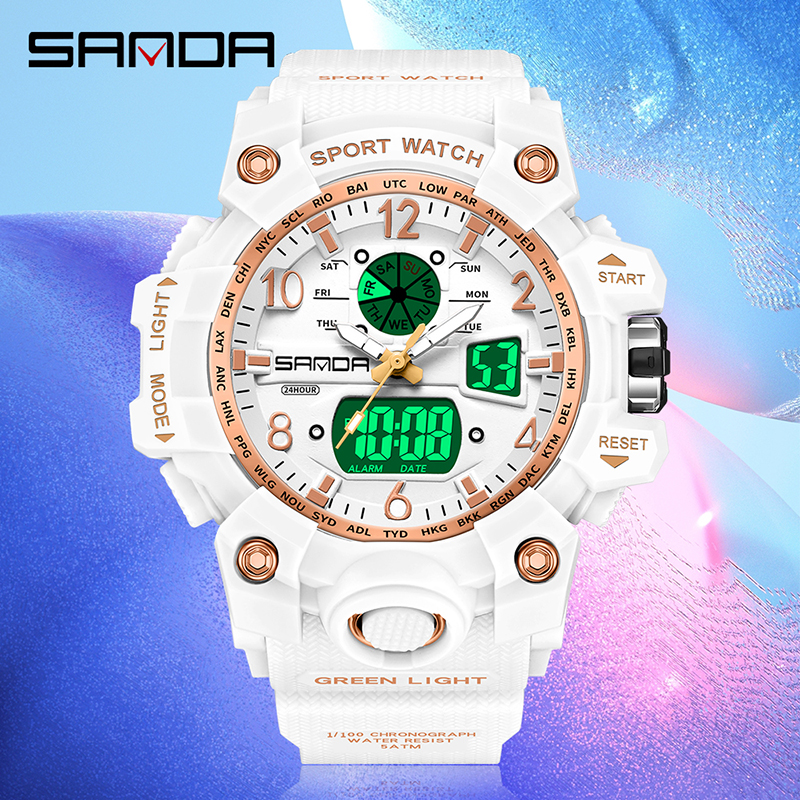 Fashion Sanda Brand Youth Mili - Solar Powered Watch บทวิจารณ์และราคา