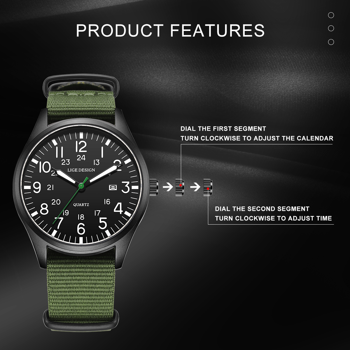 LIGE Top Brand Luxury Men Quar - Smartwatch Watches For Men Brands บทวิจารณ์และราคา