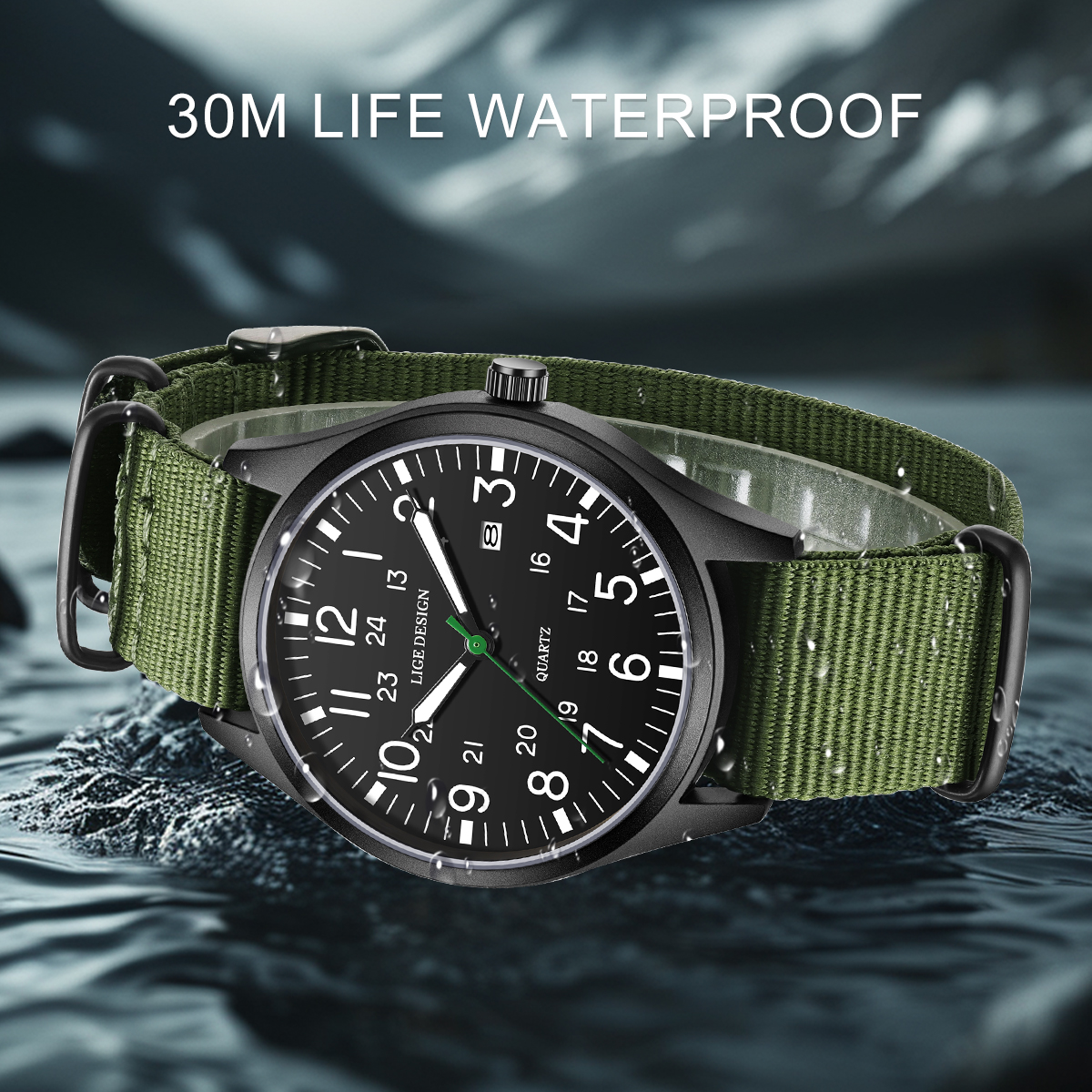 LIGE Top Brand Luxury Men Quar - Smartwatch Watches For Men Brands บทวิจารณ์และราคา