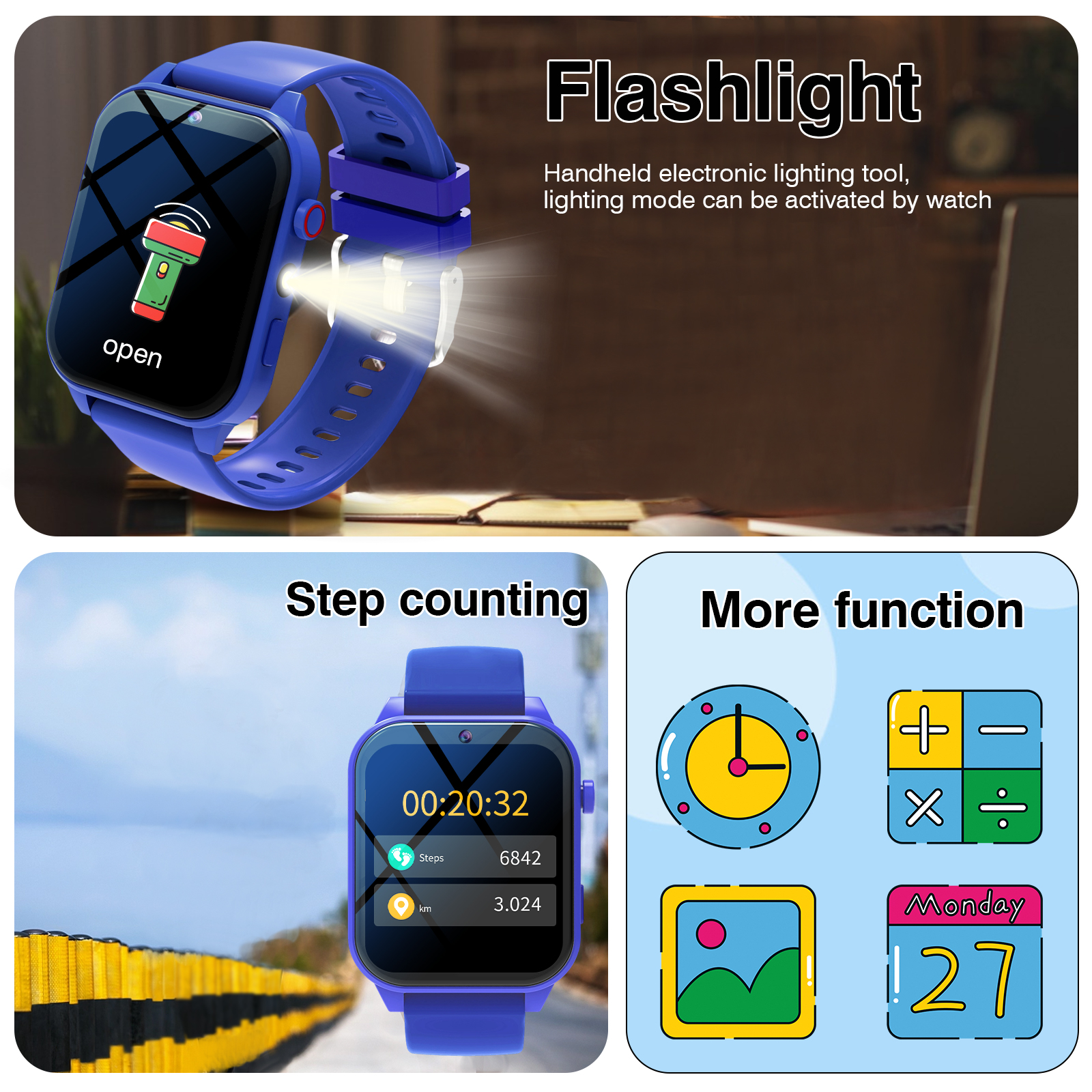 Kids′s Smart Watch 18 Games Ca - Smartwatch Watches Girls บทวิจารณ์และราคา