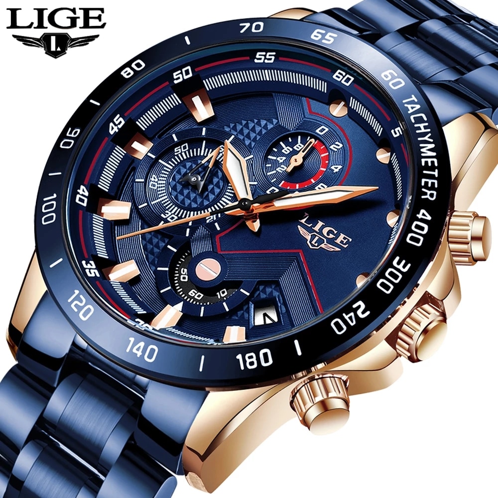 LIGE New Fashion Watches Men S - Smartwatch Watches For Men Brands บทวิจารณ์และราคา