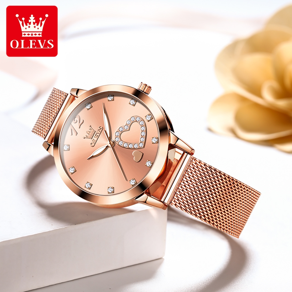 OLEVS 5189 Quartz Watch for Wo - Mesh Stainless Strap บทวิจารณ์และราคา