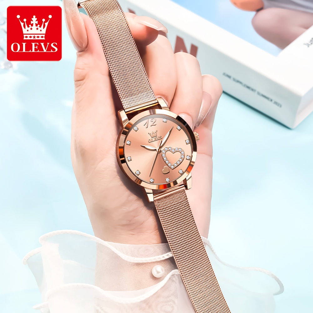OLEVS 5189 Quartz Watch for Wo - Mesh Stainless Strap บทวิจารณ์และราคา
