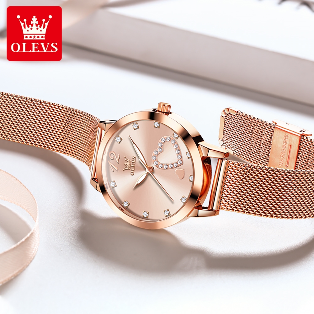 OLEVS 5189 Quartz Watch for Wo - Mesh Stainless Strap บทวิจารณ์และราคา