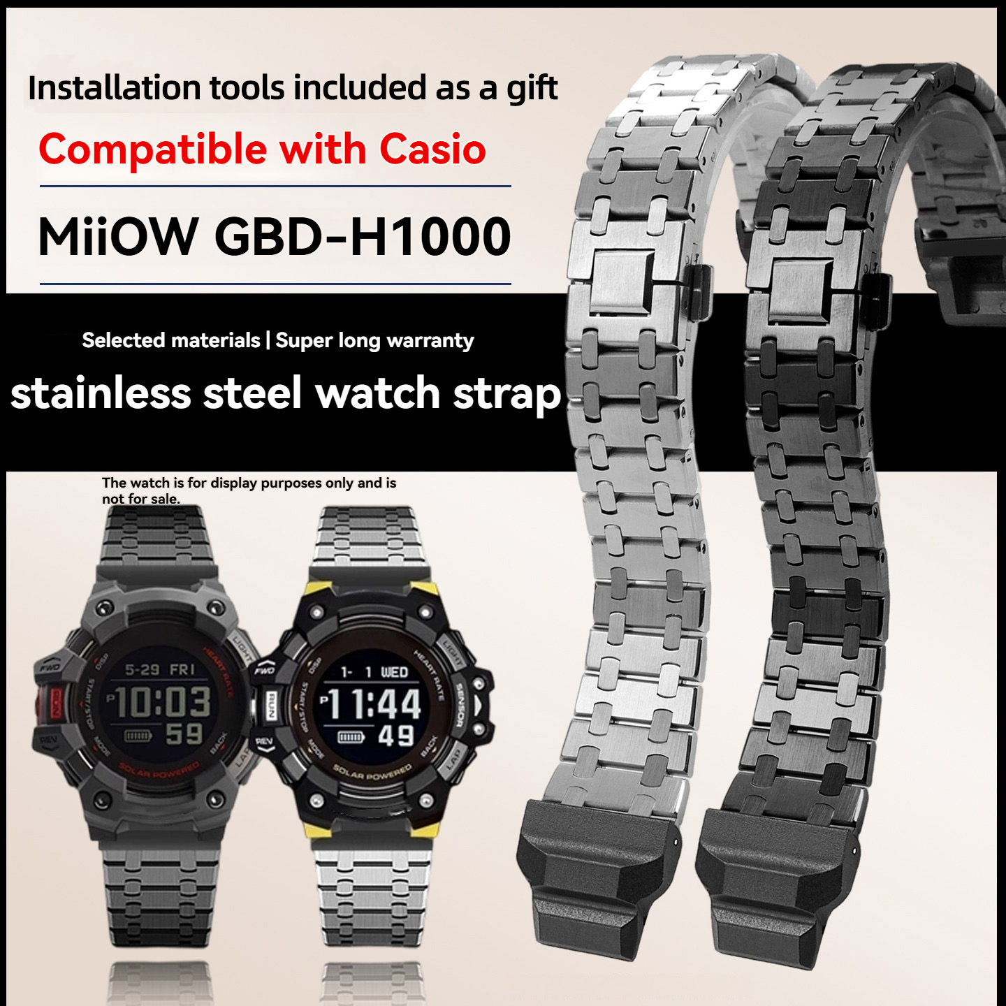 Modified metal stainless steel - Smartwatch Casio Watches For Men บทวิจารณ์และราคา
