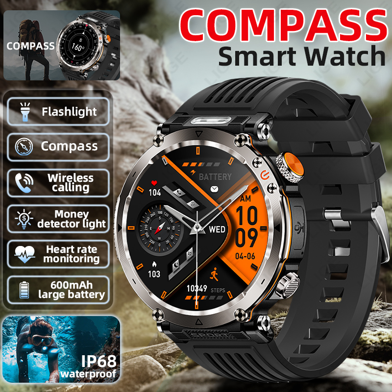 New Military Outdoor Smartwatc - Watch Smartwatch บทวิจารณ์และราคา
