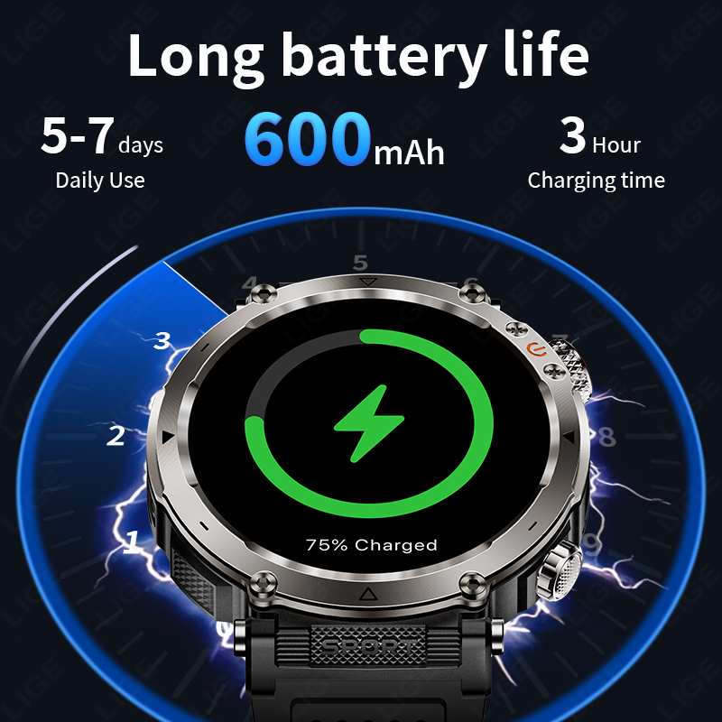 New Military Outdoor Smartwatc - Watch Smartwatch บทวิจารณ์และราคา