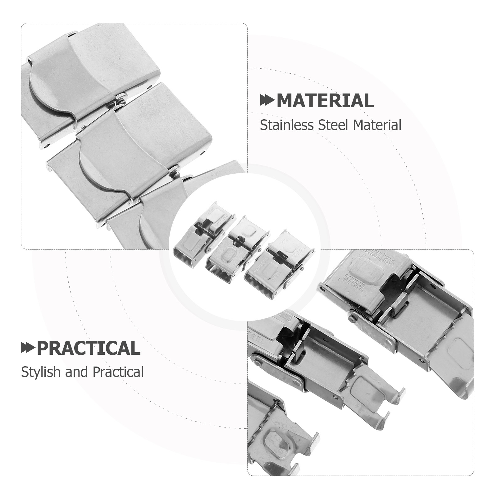 15Pcs Hand Watch Stainless Ste - Mesh Stainless Strap บทวิจารณ์และราคา