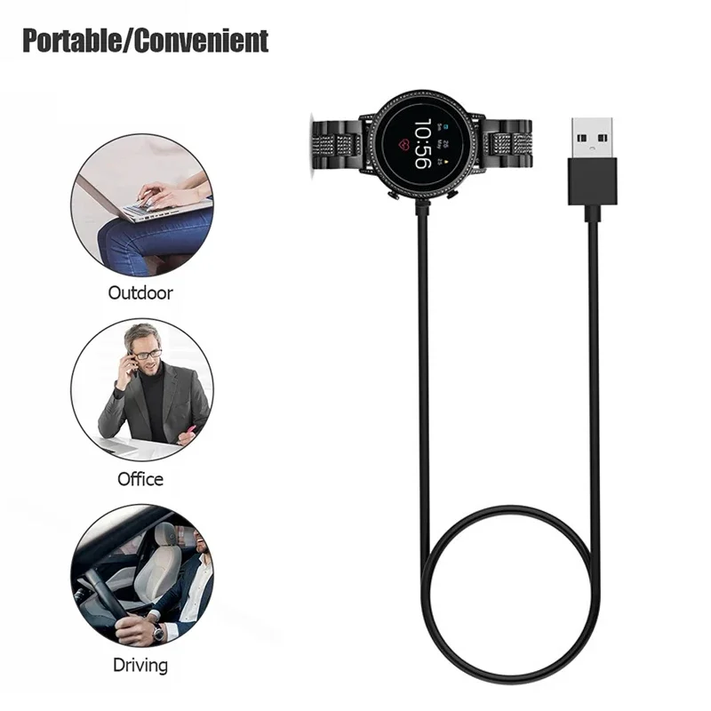 1M USB Magnetic Fast Charger D - Fossil Watches Smartwatch Gen 4 บทวิจารณ์และราคา