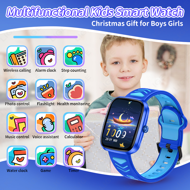 LIGE 2026 Kids Smart Watch Chi - Smartwatch Watches For Kid Boy With Alarm บทวิจารณ์และราคา