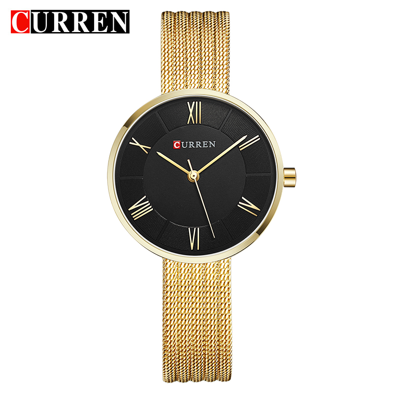 CURREN 9020 Small Dial Quartz  - Mesh Stainless Strap บทวิจารณ์และราคา