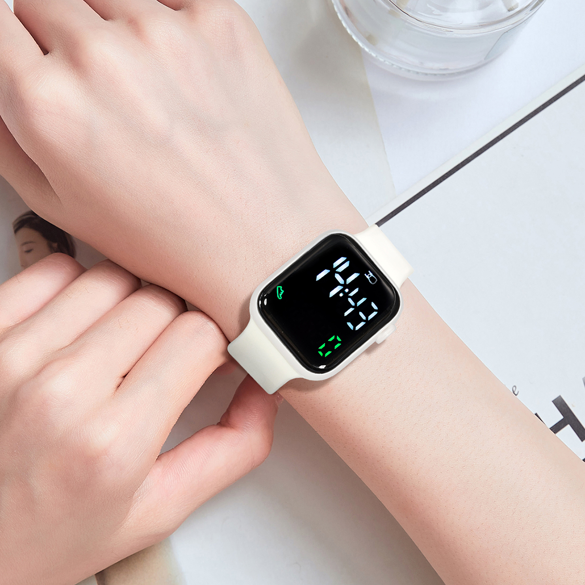 New 2PCS Student Minimalist Sm - Smartwatch Watches Girls บทวิจารณ์และราคา