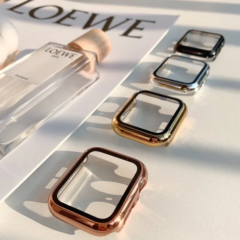 Glass+case For Apple Watch ban - Smartwatch Watches For Women Smart บทวิจารณ์และราคา