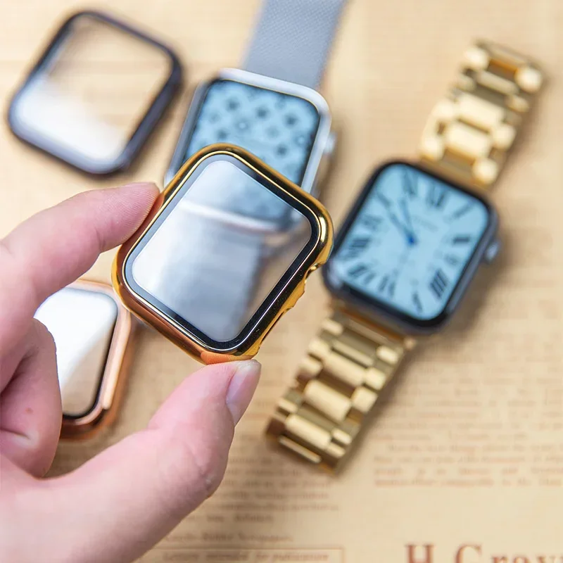Glass+case For Apple Watch ban - Smartwatch Watches For Women Smart บทวิจารณ์และราคา
