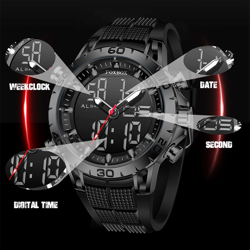 FOXBOX Mens Watches Sports Top - Smartwatch Watches For Men Brands บทวิจารณ์และราคา